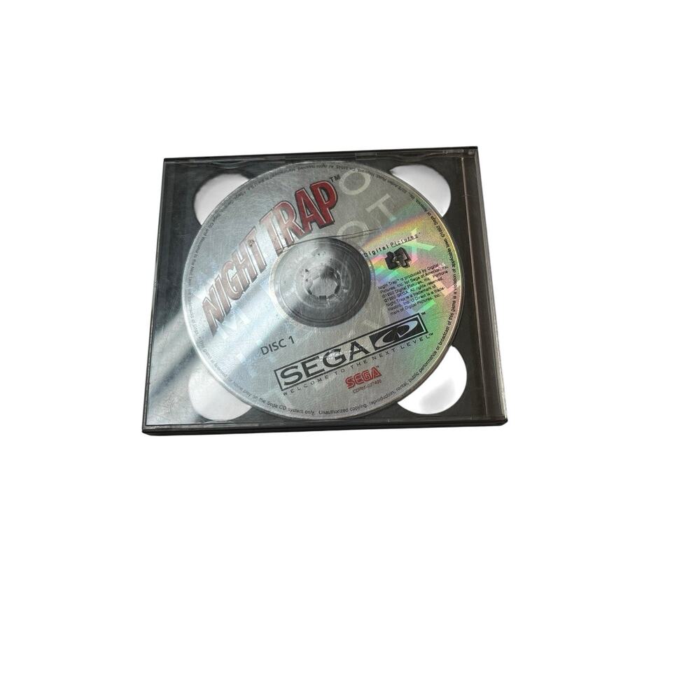 Night Trap (Sega CD, 1992) Discs Only Disc 1 & 2 Only